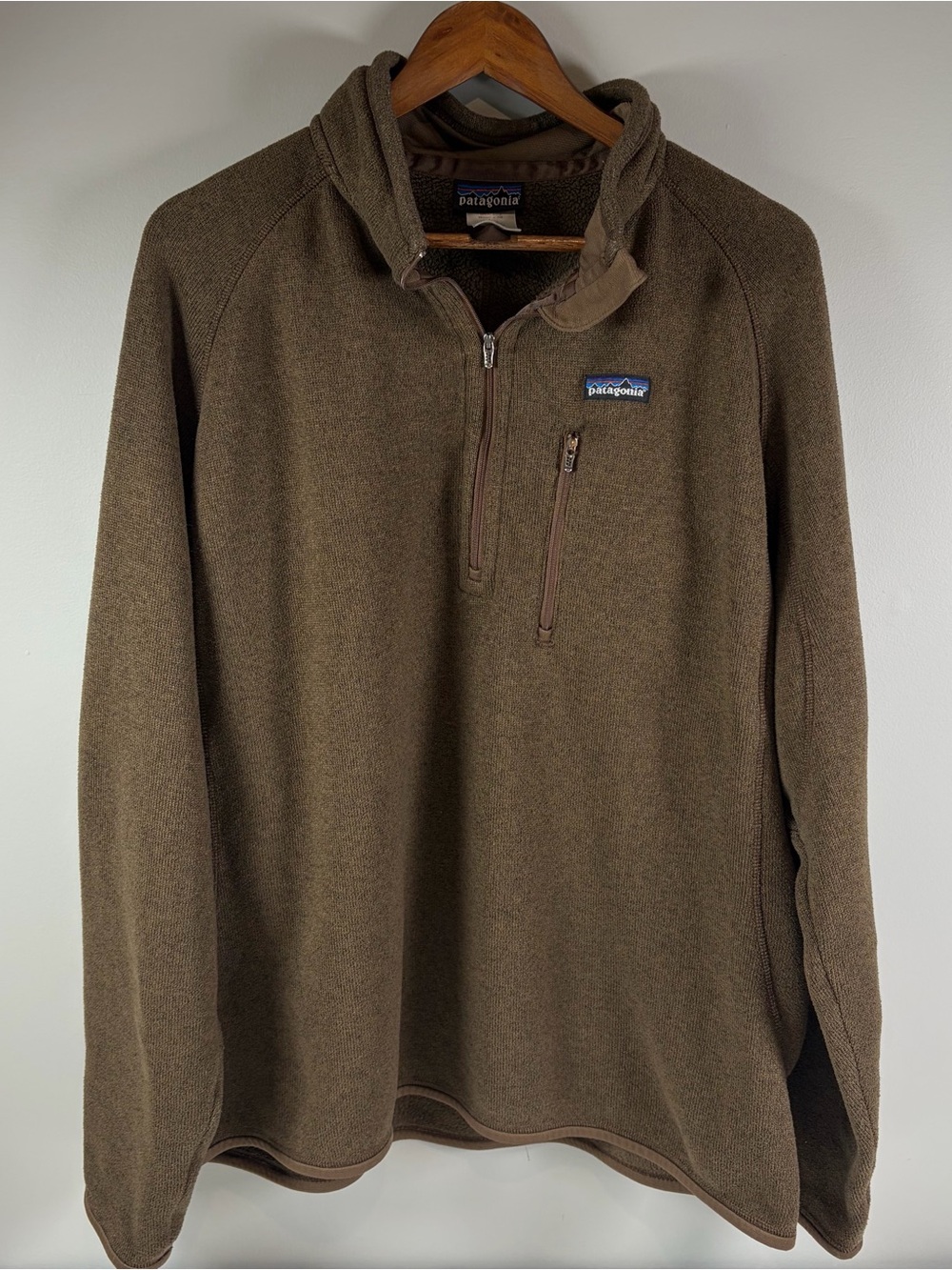 Patagonia Better Sweater 1/4 Zip Brown Fleece Gorpcore Jacket Mens Size 2XL